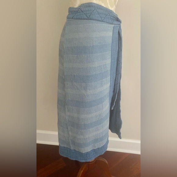 Free People Wrap-around Midi-mini Skirt Size 8 - Picture 6 of 10